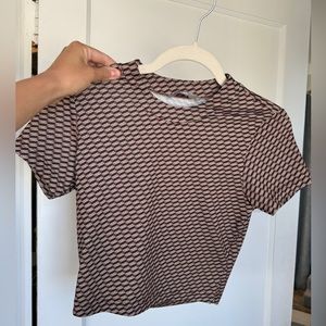 Kith Women’s Patterned Crop Top - brown - medium